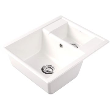 Мойка кухонная прямоугольная Dr. Gans (Др. Ганс) Астра (Astra) 620К Белый (25.065.D0620.401)
