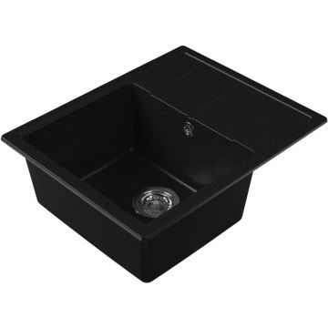 Мойка кухонная прямоугольная Dr. Gans (Др. Ганс) Ника (Nika) 580 Черный (25.070.B0580.407)