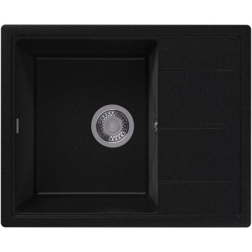 Мойка кухонная прямоугольная Dr. Gans (Др. Ганс) Ника (Nika) 580 Черный (25.070.B0580.407)