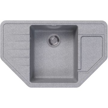 Мойка кухонная угловая Dr. Gans (Др. Ганс) Рио Серый (25.080.C0800.408)