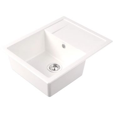 Мойка кухонная прямоугольная Dr. Gans (Др. Ганс) Техно 650 Белый (25.030.C0650.401)