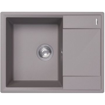 Мойка кухонная прямоугольная Flortek (Флортек) Консул 640 Грей (23.020.C0640.305)