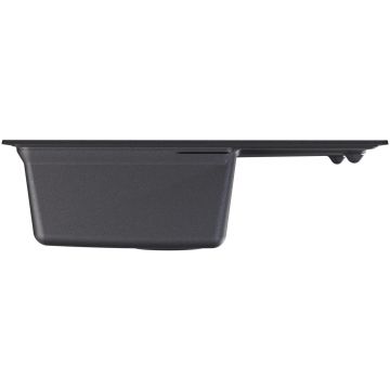 Мойка кухонная прямоугольная Flortek (Флортек) Консул 640 Черный (23.020.C0640.102)