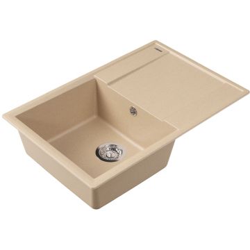 Мойка кухонная прямоугольная Flortek (Флортек) Консул 760 Бежевый (23.020.C0760.104)