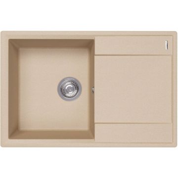 Мойка кухонная прямоугольная Flortek (Флортек) Консул 760 Бежевый (23.020.C0760.104)