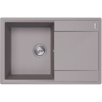 Мойка кухонная прямоугольная Flortek (Флортек) Консул 760 Грей (23.020.C0760.305)