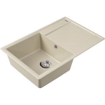 Мойка кухонная прямоугольная Flortek (Флортек) Консул 760 Шампань (23.020.C0760.202)