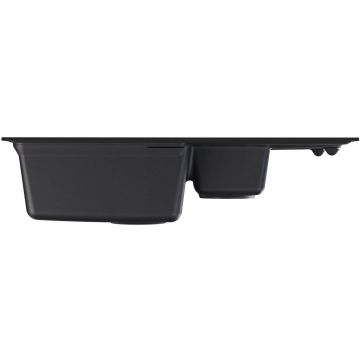 Мойка кухонная прямоугольная Flortek (Флортек) Консул 760К Антрацит (23.025.D0760.302)