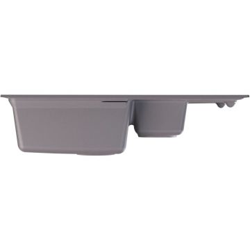 Мойка кухонная прямоугольная Flortek (Флортек) Консул 760К Грей (23.025.D0760.305)