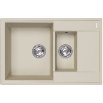 Мойка кухонная прямоугольная Flortek (Флортек) Консул 760К Шампань (23.025.D0760.202)