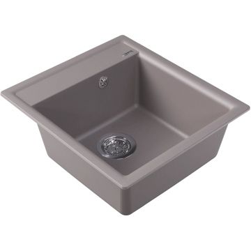 Мойка кухонная прямоугольная Flortek (Флортек) Консул 450 Грей (23.020.B0450.305)