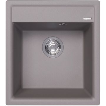 Мойка кухонная прямоугольная Flortek (Флортек) Консул 450 Грей (23.020.B0450.305)