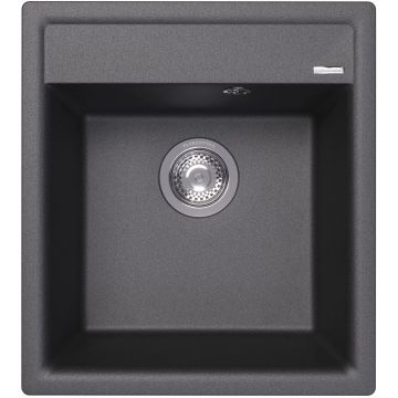 Мойка кухонная прямоугольная Flortek (Флортек) Консул 450 Черный (23.020.B0450.102)