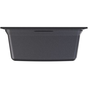 Мойка кухонная прямоугольная Flortek (Флортек) Консул 450 Черный (23.020.B0450.102)