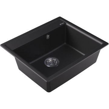 Мойка кухонная прямоугольная Flortek (Флортек) Консул 570 Антрацит (23.020.D0570.302)