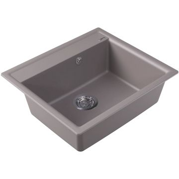 Мойка кухонная прямоугольная Flortek (Флортек) Консул 570 Грей (23.020.D0570.305)