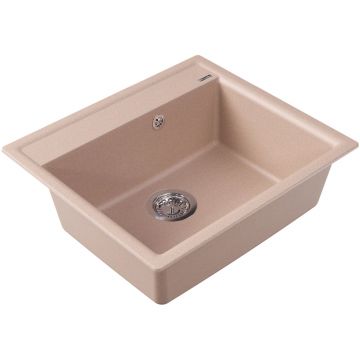 Мойка кухонная прямоугольная Flortek (Флортек) Консул 570 Песочный (23.020.D0570.107)