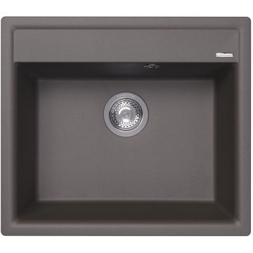 Мойка кухонная прямоугольная Flortek (Флортек) Консул 570 Серый шелк (23.020.D0570.307)