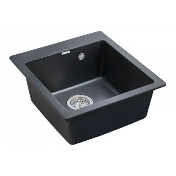 Мойка кухонная Paulmark (Паульмарк) KANTE 45, PM104651-AN, антрацит, 460х510 мм