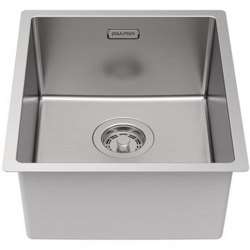 Мойка кухонная Paulmark (Паульмарк) LASSAN 38 UNI, LA38-BS, брашированная нержавеющая сталь 380х440мм