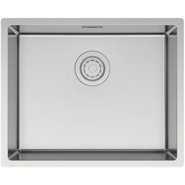 Мойка кухонная Paulmark (Паульмарк) LASSAN 54 UNI, LA54-BS, брашированная нержавеющая сталь 540х440мм