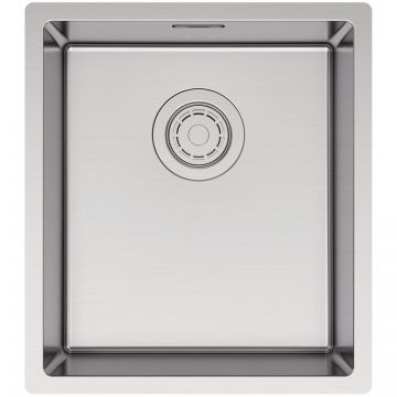 Мойка кухонная Paulmark (Паульмарк) YUNI 39 UNI, YU39-BS, брашированная нержавеющая сталь 390х440мм