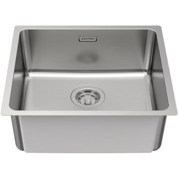 Мойка кухонная Paulmark (Паульмарк) YUNI 49 UNI, YU49-BS, брашированная нержавеющая сталь 490х440мм