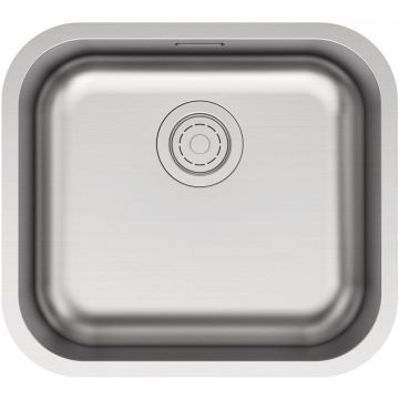 Мойка кухонная Paulmark (Паульмарк) VELLO 48 UNI, VE48-BS, брашированная нержавеющая сталь 480х440мм