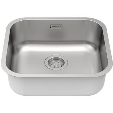 Мойка кухонная Paulmark (Паульмарк) VELLO 48 UNI, VE48-BS, брашированная нержавеющая сталь 480х440мм