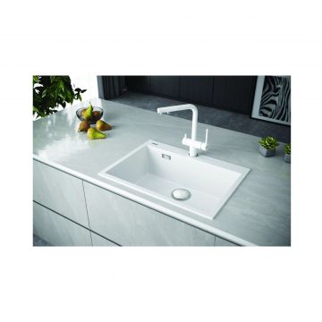 Мойка кухонная Paulmark (Паульмарк) Decoration 69 белый, PM936950-WH