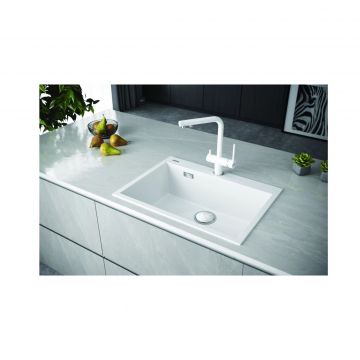 Мойка кухонная Paulmark (Паульмарк) Decoration 76 белый, PM937650-WH