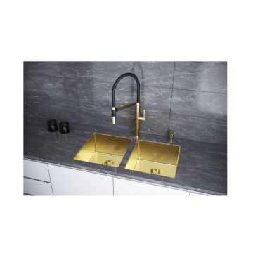 Мойка кухонная Paulmark (Паульмарк) Lassan 38 Uni светлое золото, LA38-LG