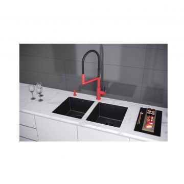 Мойка кухонная Paulmark (Паульмарк) Lassan 38 Uni черный матовый, LA38-MBN