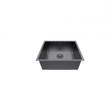Мойка кухонная Paulmark (Паульмарк) Lassan 49 Uni вороненая сталь, LA49-GM
