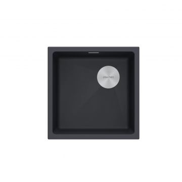 Мойка кухонная Paulmark (Паульмарк) Lumi 45 Uni-Skew антрацит, LU45SK-AN
