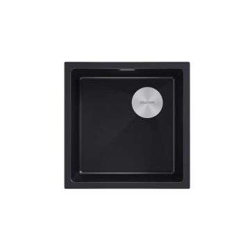 Мойка кухонная Paulmark (Паульмарк) Lumi 45 Uni-Skew черный, LU45SK-BLM