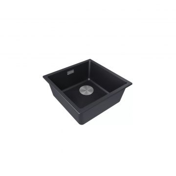 Мойка кухонная Paulmark (Паульмарк) Lumi 45 Uni-Skew черный, LU45SK-BLM