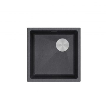 Мойка кухонная Paulmark (Паульмарк) Lumi 45 Uni-Skew антрацит, LU45SK-DG