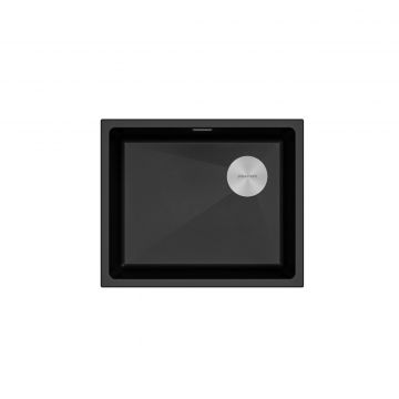 Мойка кухонная Paulmark (Паульмарк) Lumi 55 Uni-Skew черный, LU55SK-BLM