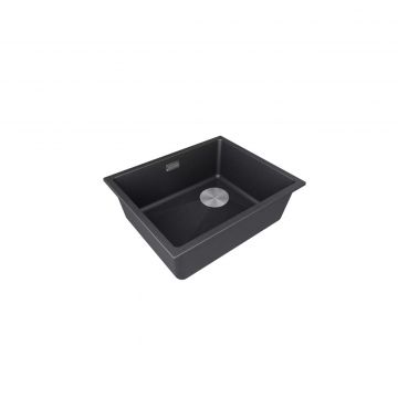 Мойка кухонная Paulmark (Паульмарк) Lumi 55 Uni-Skew черный, LU55SK-BLM