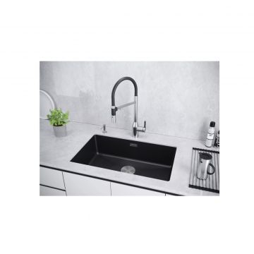 Мойка кухонная Paulmark (Паульмарк) Lumi 74 Uni-Skew антрацит, LU74SK-AN