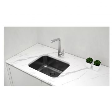 Мойка кухонная Paulmark (Паульмарк) Vello 53 Uni черный матовый, VE53-MBN