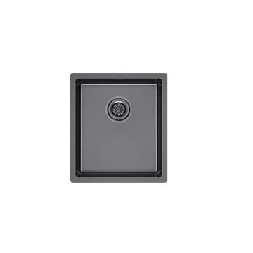 Мойка кухонная Paulmark (Паульмарк) Yuni 39 Uni вороненая сталь, YU39-GM