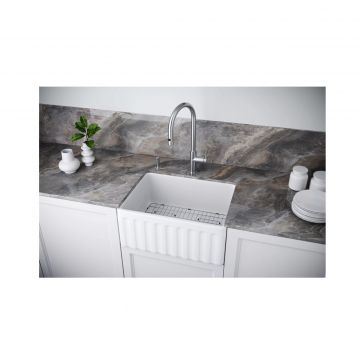 Мойка кухонная Paulmark (Паульмарк) Glamp 61 Duo белый, PM086146-WH