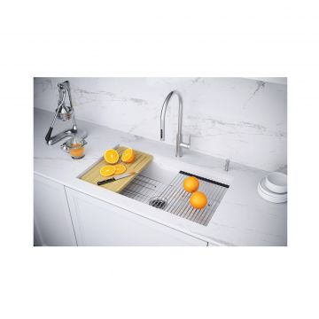 Мойка кухонная Paulmark (Паульмарк) Glamp 81 Duo белый, PM028148-WH