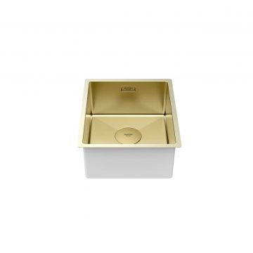 Мойка кухонная Paulmark (Паульмарк) Next 38 Uni светлое золото, PM213844-LG