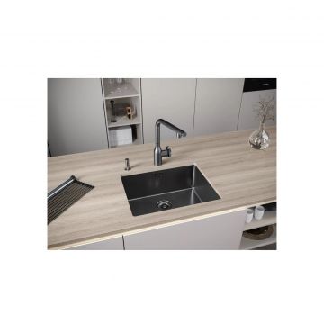 Мойка кухонная Paulmark (Паульмарк) Next 54 Uni вороненая сталь, PM215444-GM