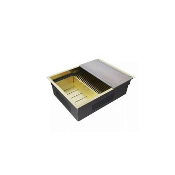 Мойка кухонная Paulmark (Паульмарк) Next-Multi Sink 58 Uni светлое золото, PM785845-LG