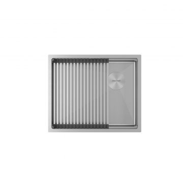 Мойка кухонная Paulmark (Паульмарк) Next-Pro 54 Uni брашированная сталь, PM705445-BS