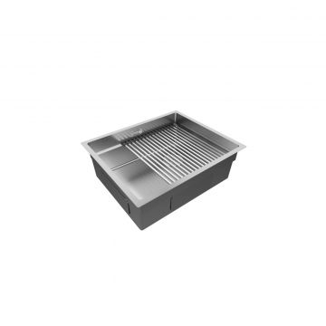 Мойка кухонная Paulmark (Паульмарк) Next-Pro 54 Uni брашированная сталь, PM705445-BS